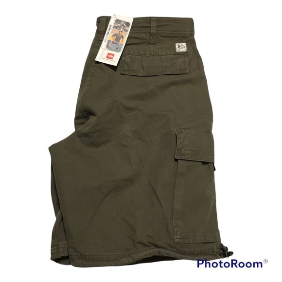 NWT The North Face Heritage Logo Cargo Shorts Men’s Waist Size 38 L Green NEW - Picture 13 of 16